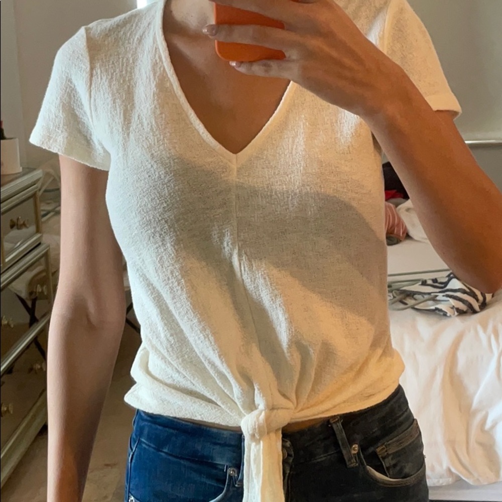 Madewell knotted top
